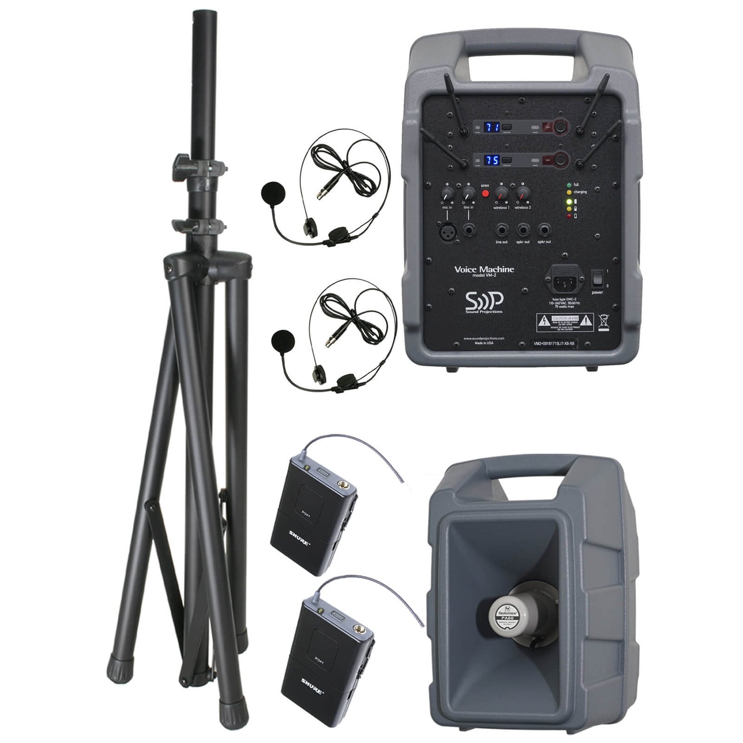 Voice Machine w/2 Wireless Headsets